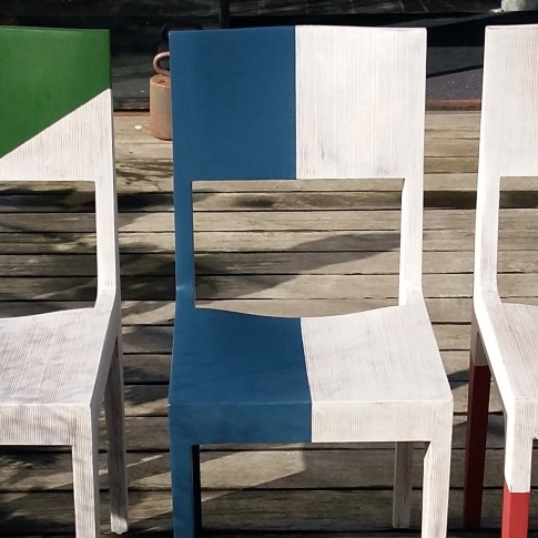 restylen van stoelen met Qolours kalkverf, boenwas en lak